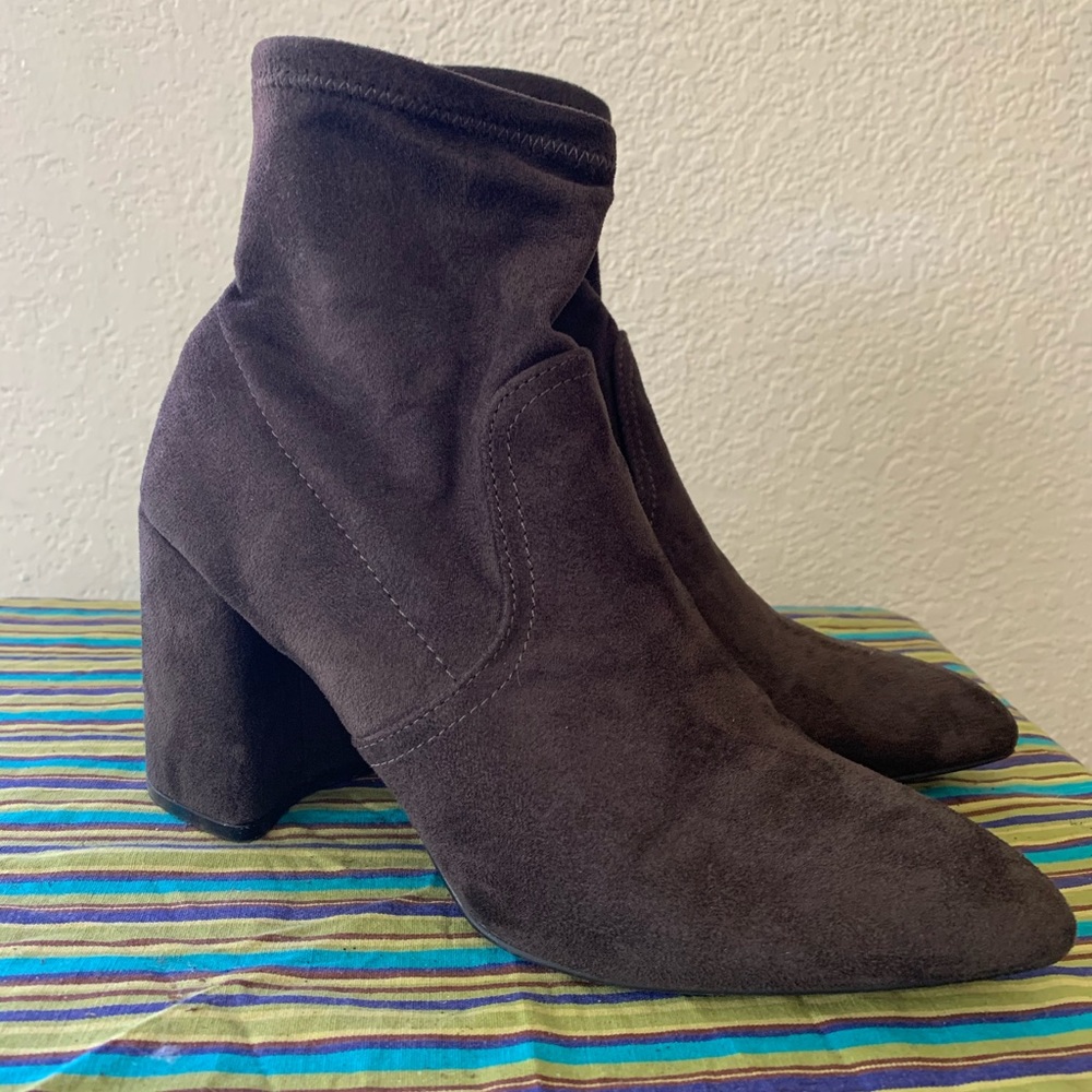 Gray Ankle high heels